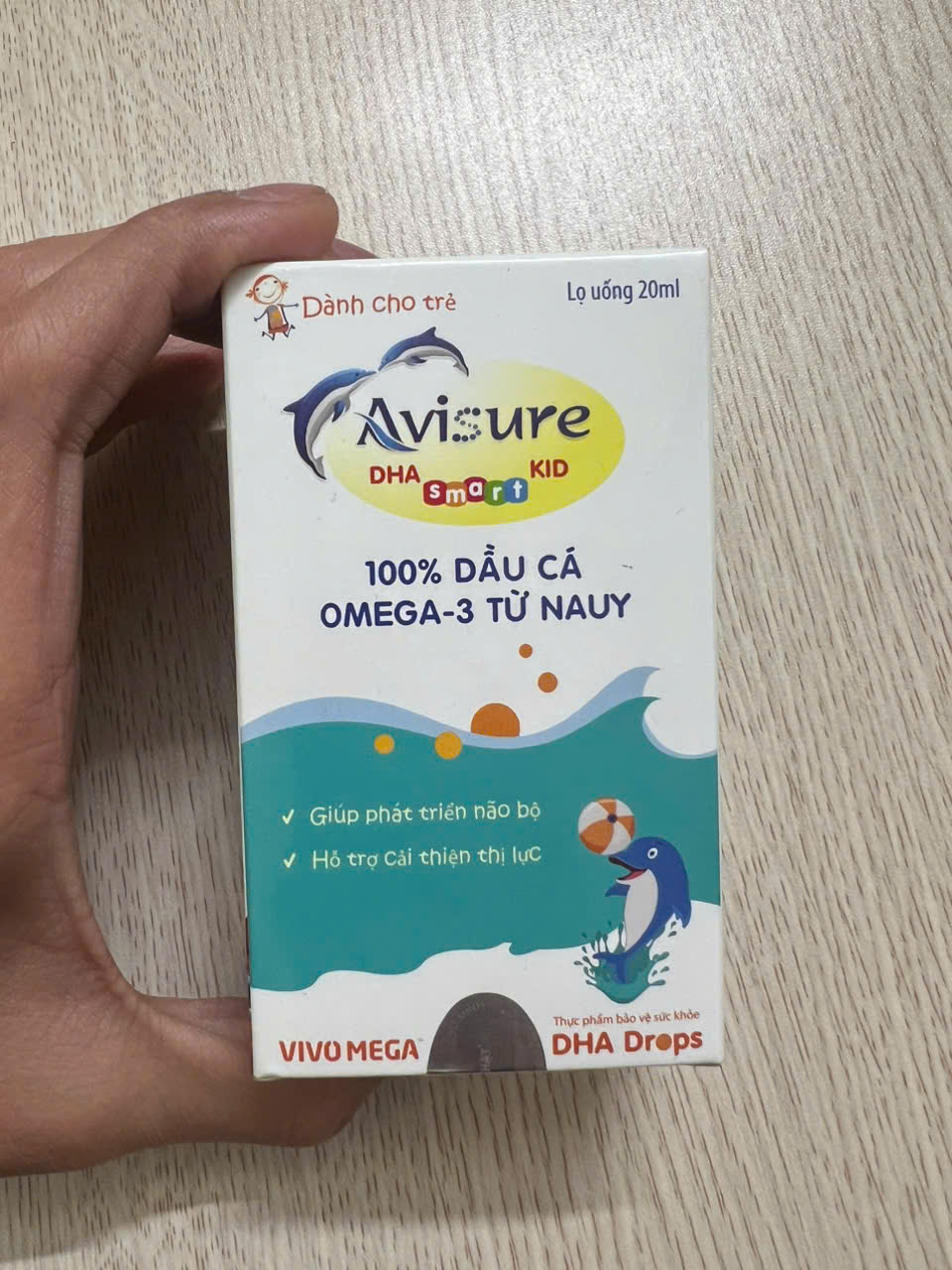 Bộ Bổ Sung Sắt và DHA Tinh Khiết Avisure cho Trẻ - Hỗ Trợ Phát Triển Trí Não và Cải Thiện Thị Lực 20ml