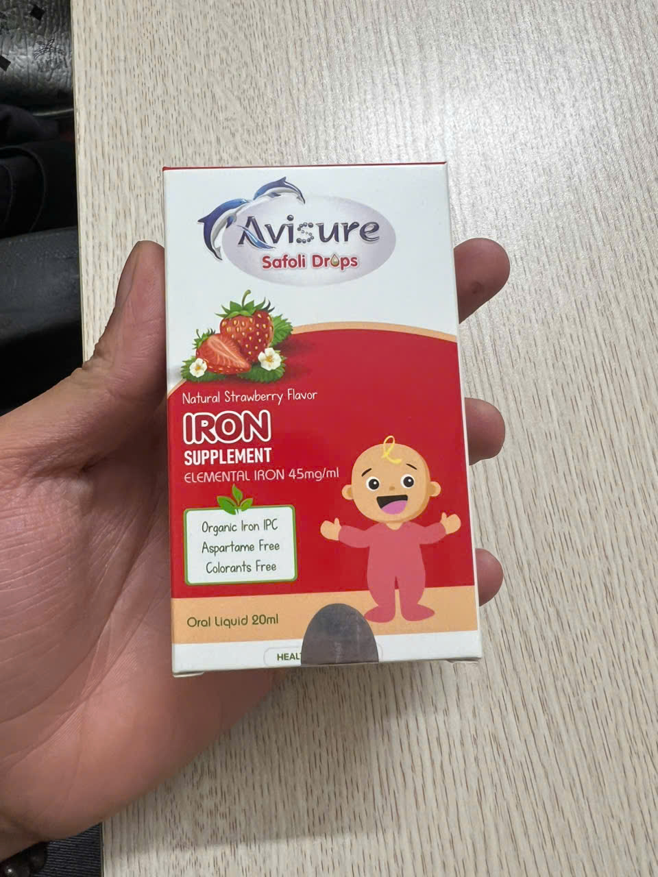Bộ Bổ Sung Sắt và DHA Tinh Khiết Avisure cho Trẻ - Hỗ Trợ Phát Triển Trí Não và Cải Thiện Thị Lực 20ml