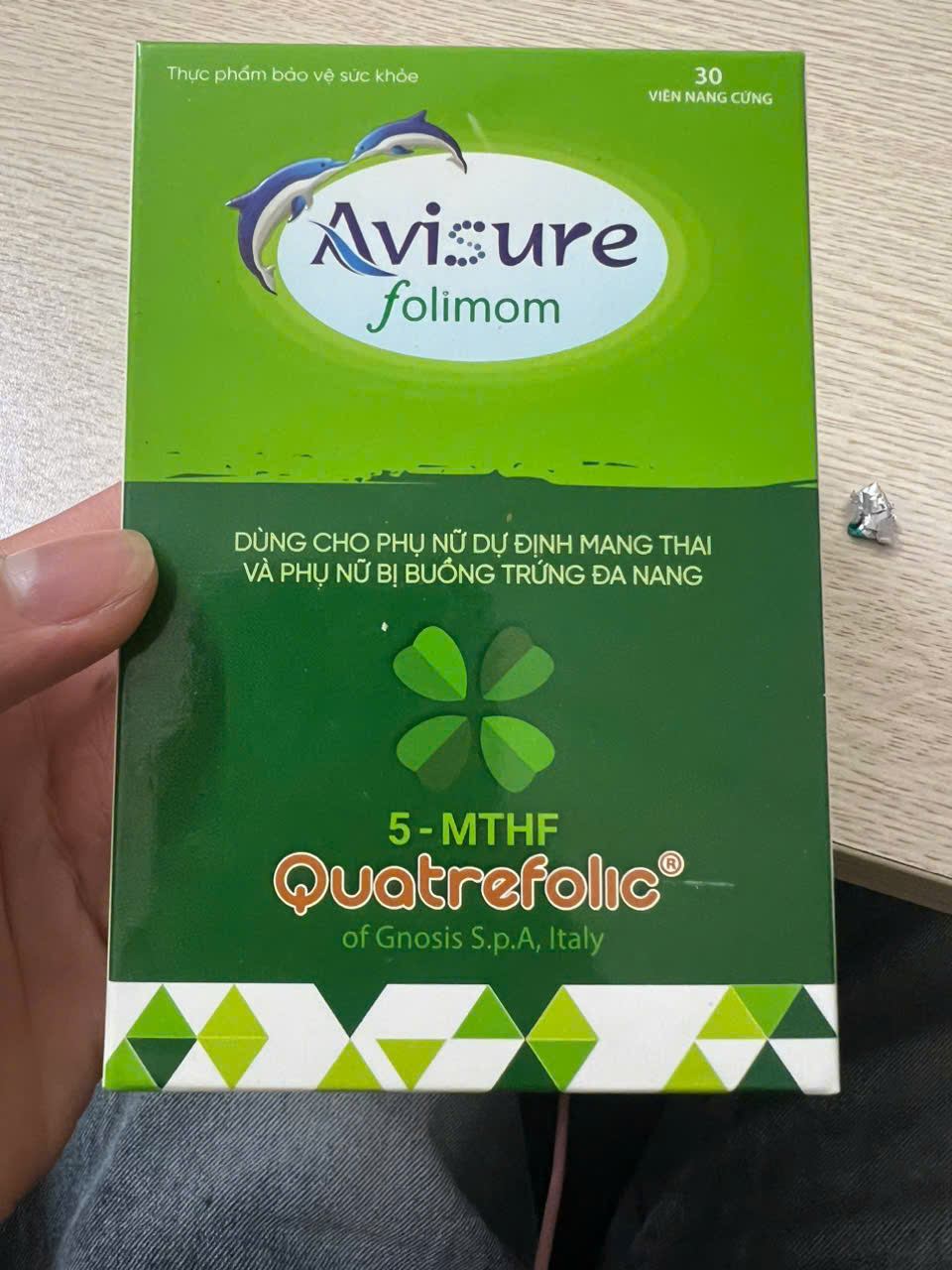 Viên Bổ Trứng Avisure Folimom 5-MTHF Hỗ Trợ Tăng Chất Lượng Trứng Cho Phụ Nữ Chuẩn Bị Mang Thai - Hộp 30 Viên