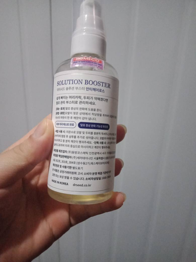 Tinh Chất Ngừa Rụng Tóc Dr. SEED Solution Booster 100ml - Hỗ Trợ Tăng Cường Sức Khỏe Tóc và Da Đầu