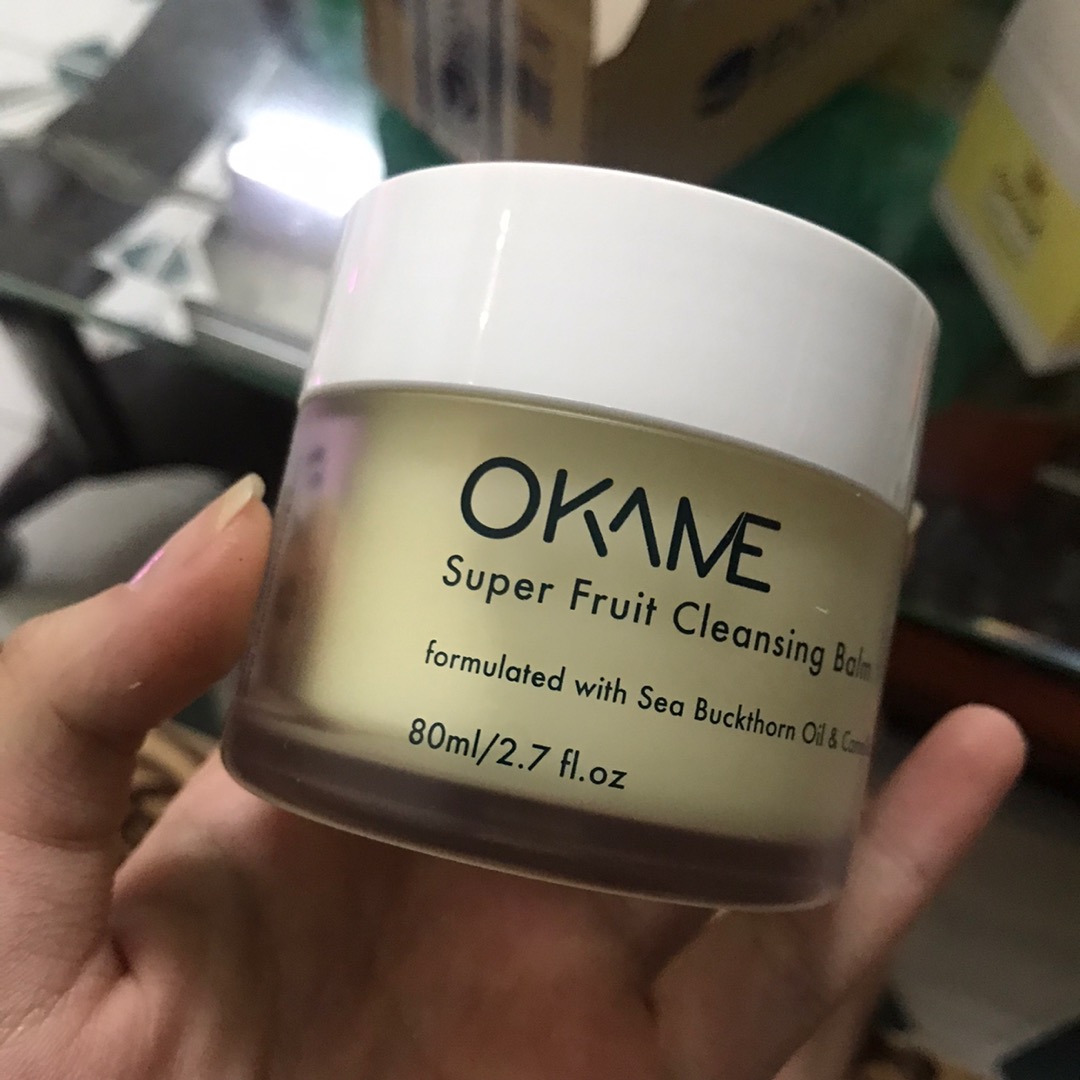 Sáp Tẩy Trang Sạch Sâu Okame Super Fruit Cleansing Balm 80ml - Làm Sạch Mềm Mại, Không Gây Nhờn Rít, Thích Hợp Cho Da Nhạy Cảm