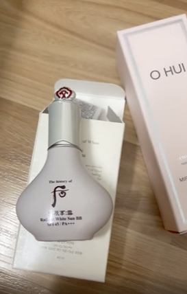 Kem Nền Chống Nắng Whoo Radiant White Sun BB SPF45/PA+++ - Trang Điểm Tự Nhiên, Che Khuyết Điểm, Bảo Vệ Da Mặt