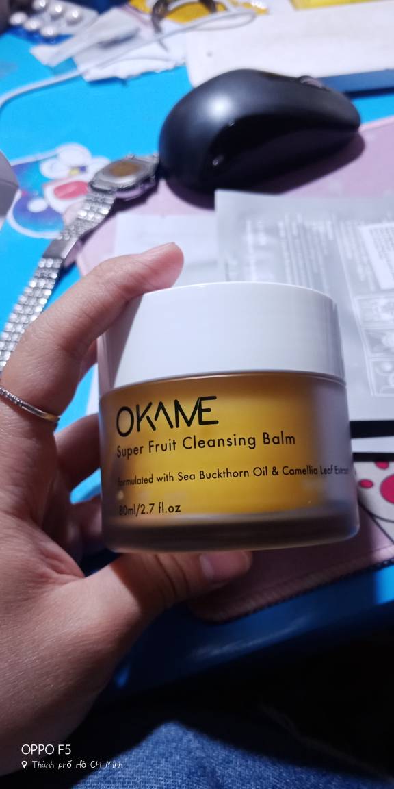 Sáp Tẩy Trang Sạch Sâu Okame Super Fruit Cleansing Balm 80ml - Làm Sạch Mềm Mại, Không Gây Nhờn Rít, Thích Hợp Cho Da Nhạy Cảm