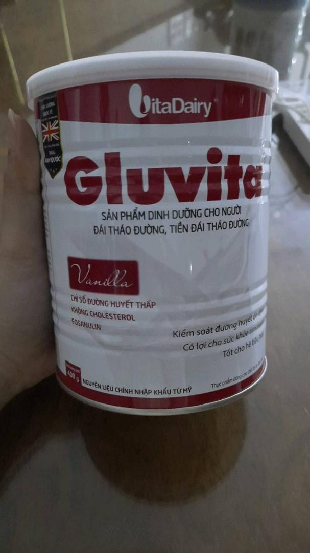 Sữa Bột Dinh Dưỡng Gluvita Vitadairy 400g Cho Người Tiểu Đường - Hỗ Trợ Kiểm Soát Đường Huyết Và Cung Cấp Năng Lượng Thiết Yếu