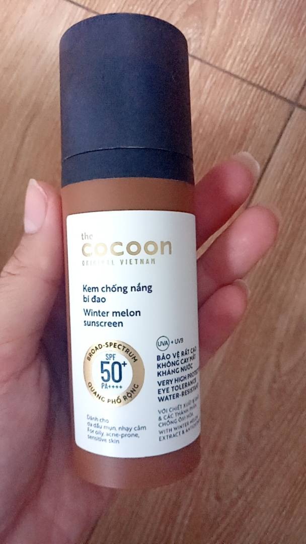 Kem Chống Nắng Cocoon Bí Đao SPF 50 PA++++ - Bảo Vệ Da Quang Phổ Rộng Với Chiết Xuất Thiên Nhiên & An Toàn Cho Da