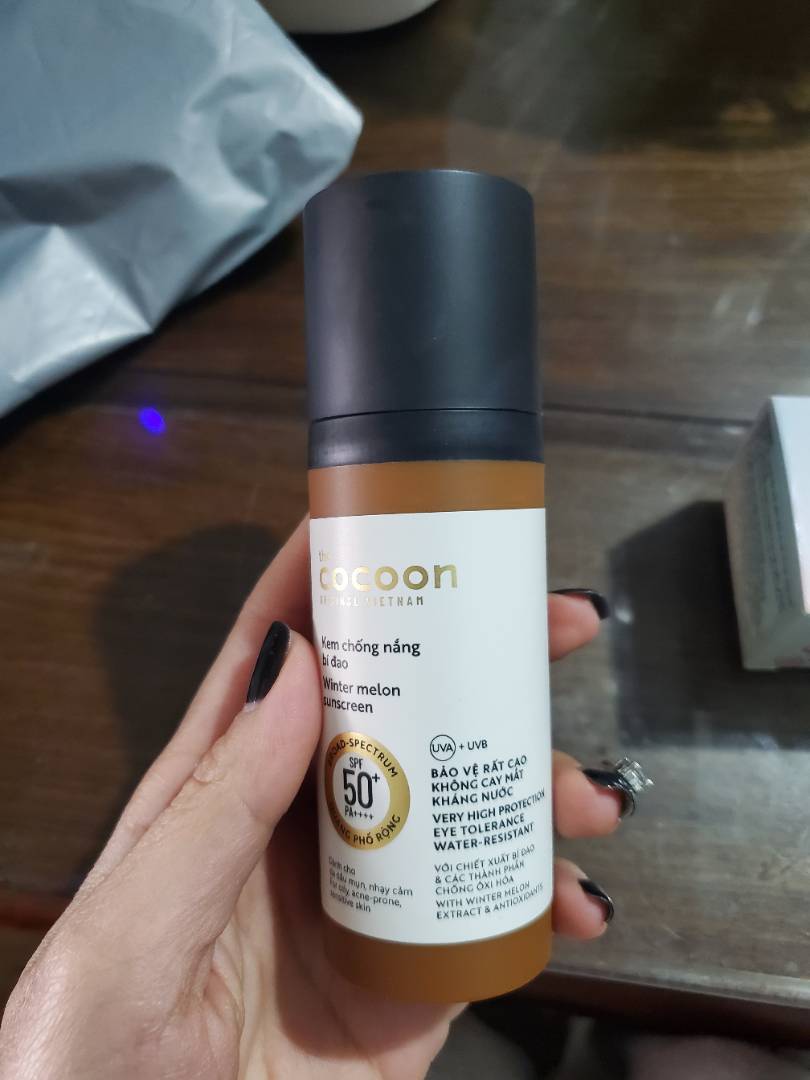 Kem Chống Nắng Cocoon Bí Đao SPF 50 PA++++ - Bảo Vệ Da Quang Phổ Rộng Với Chiết Xuất Thiên Nhiên & An Toàn Cho Da