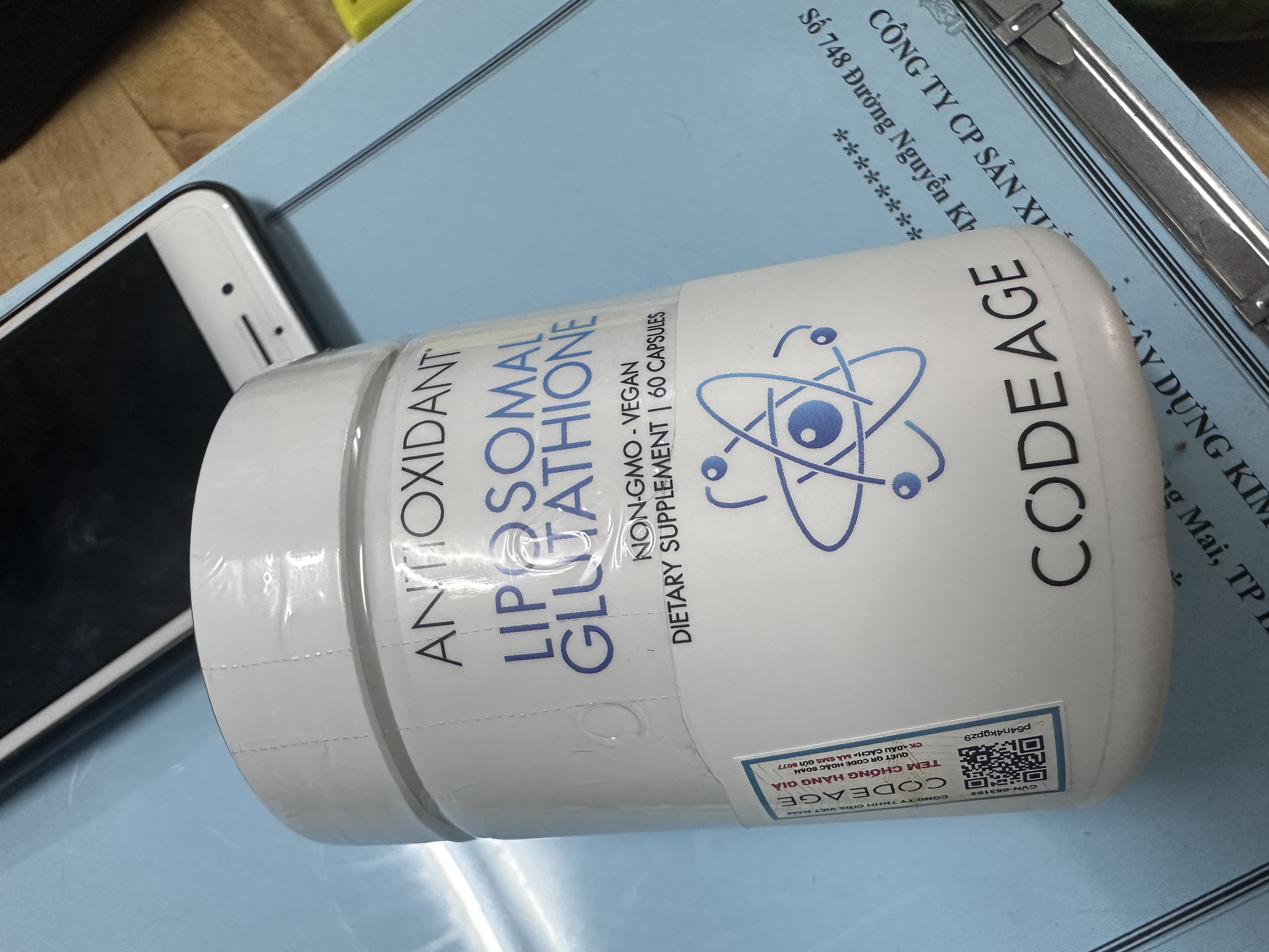 Viên Uống Hỗ Trợ Dưỡng Trắng Da Liposomal Glutathione 500mg - Giảm Nám, Tăng Cường Sức Khỏe, Chống Oxy Hóa, 60 Viên