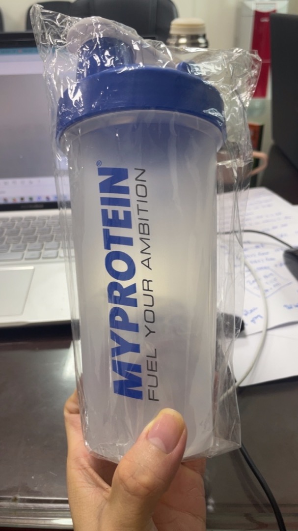Bình Nước Thể Thao Myprotein Shaker 600ml - Lò Xo Lắc Chất Liệu ABS, Chống Rỉ, Tiện Lợi Cho Tập Gym và Thể Thao