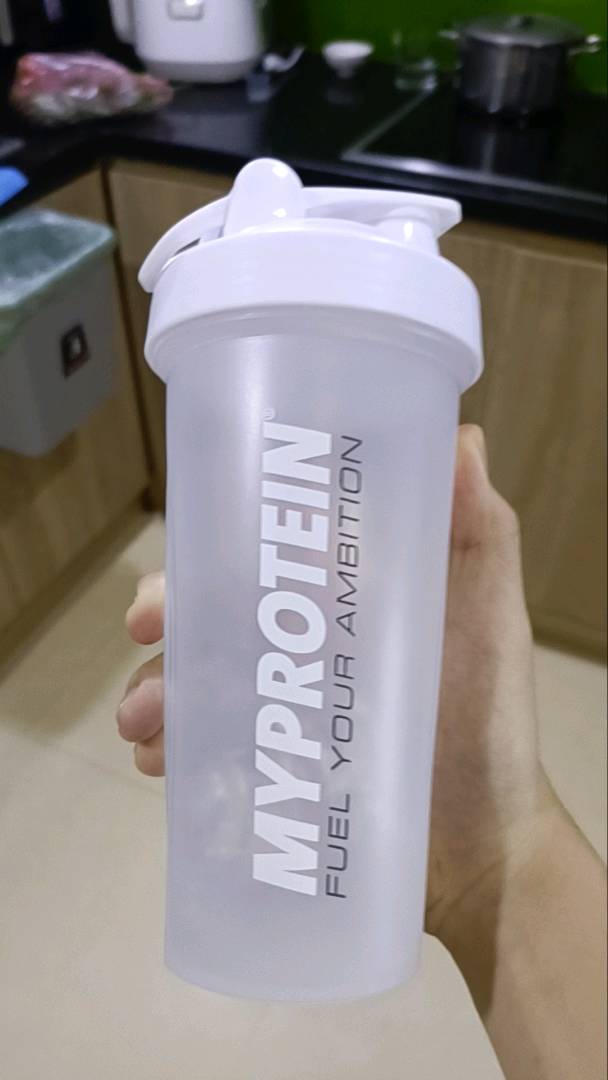 Bình Nước Thể Thao Myprotein Shaker 600ml - Lò Xo Lắc Chất Liệu ABS, Chống Rỉ, Tiện Lợi Cho Tập Gym và Thể Thao