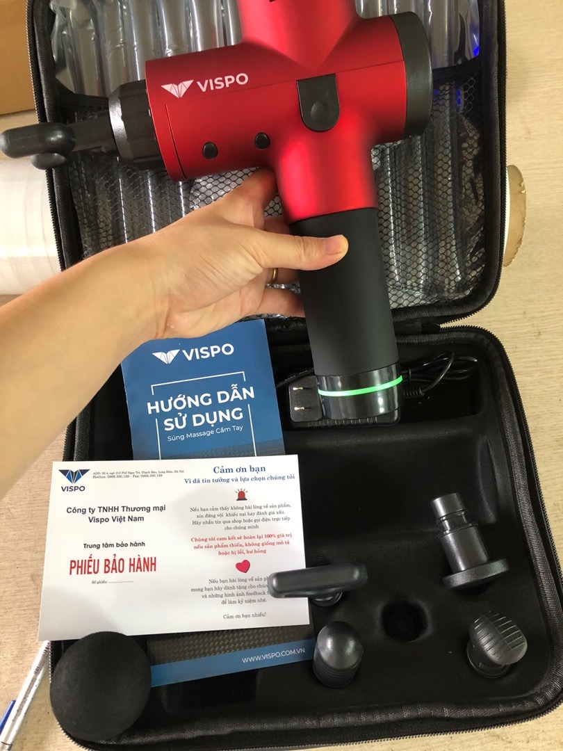 Máy Massage Cầm Tay Vispo VP-S21 - 30 Mức Độ Rung Chuyên Nghiệp cho Thể Thao và Người Cao Tuổi - Giải Pháp Thư Giãn Hiệu Quả