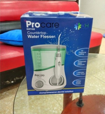 Máy tăm nước Procare KHT102 - Thiết bị làm sạch mảng bám và thức ăn thừa hiệu quả cho mọi lứa tuổi, hỗ trợ mát xa nướu