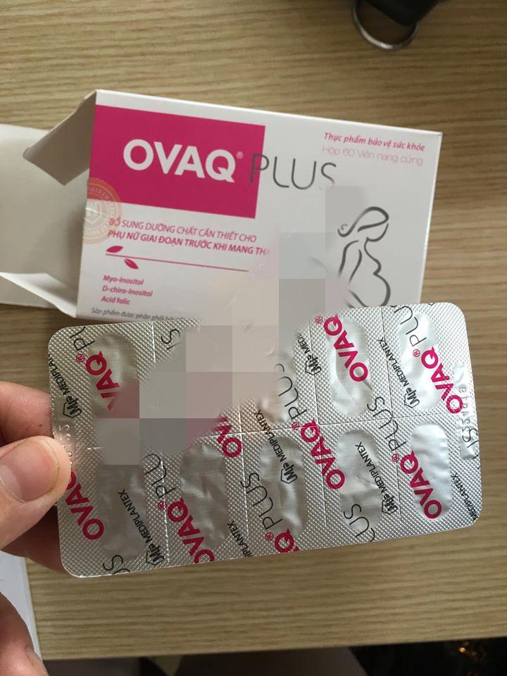 Viên uống Ovaq Plus tăng khả năng thụ thai - Hỗ trợ cải thiện sinh lý nữ, chất lượng trứng, hộp 60 viên
