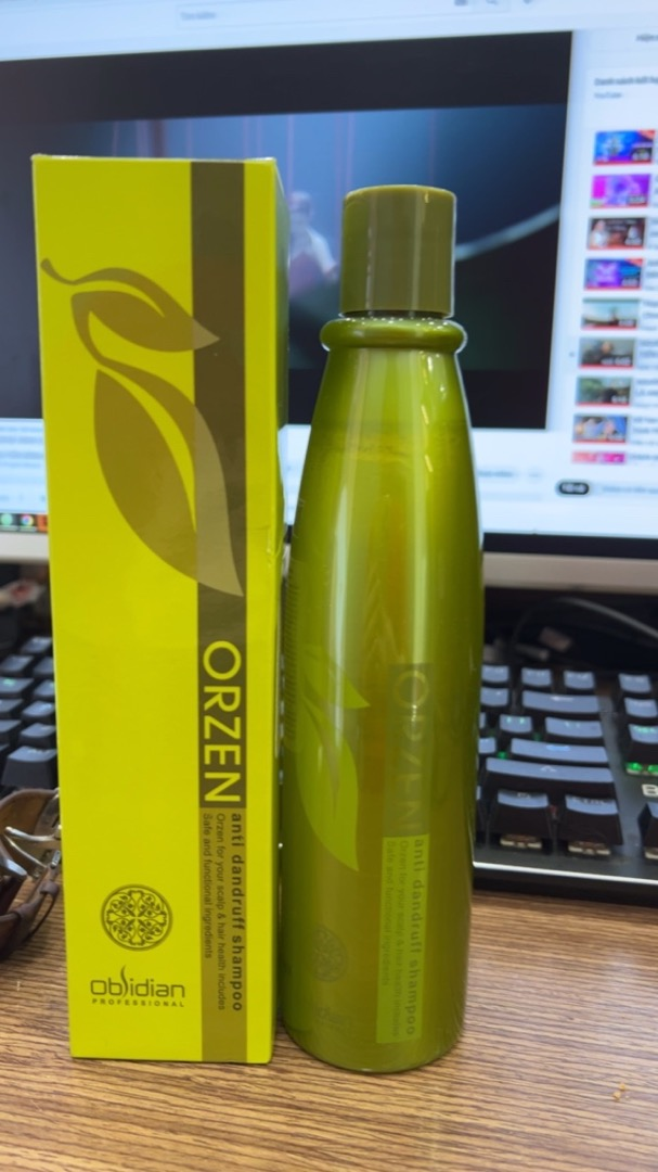 Dầu Gội Trị Gàu Orzen Hàn Quốc 320ml - Hỗ Trợ Ngăn Ngừa Vảy Nến Da Đầu Chiết Xuất Thiên Nhiên, Vitamin C Bổ Sung, Sạch Gàu