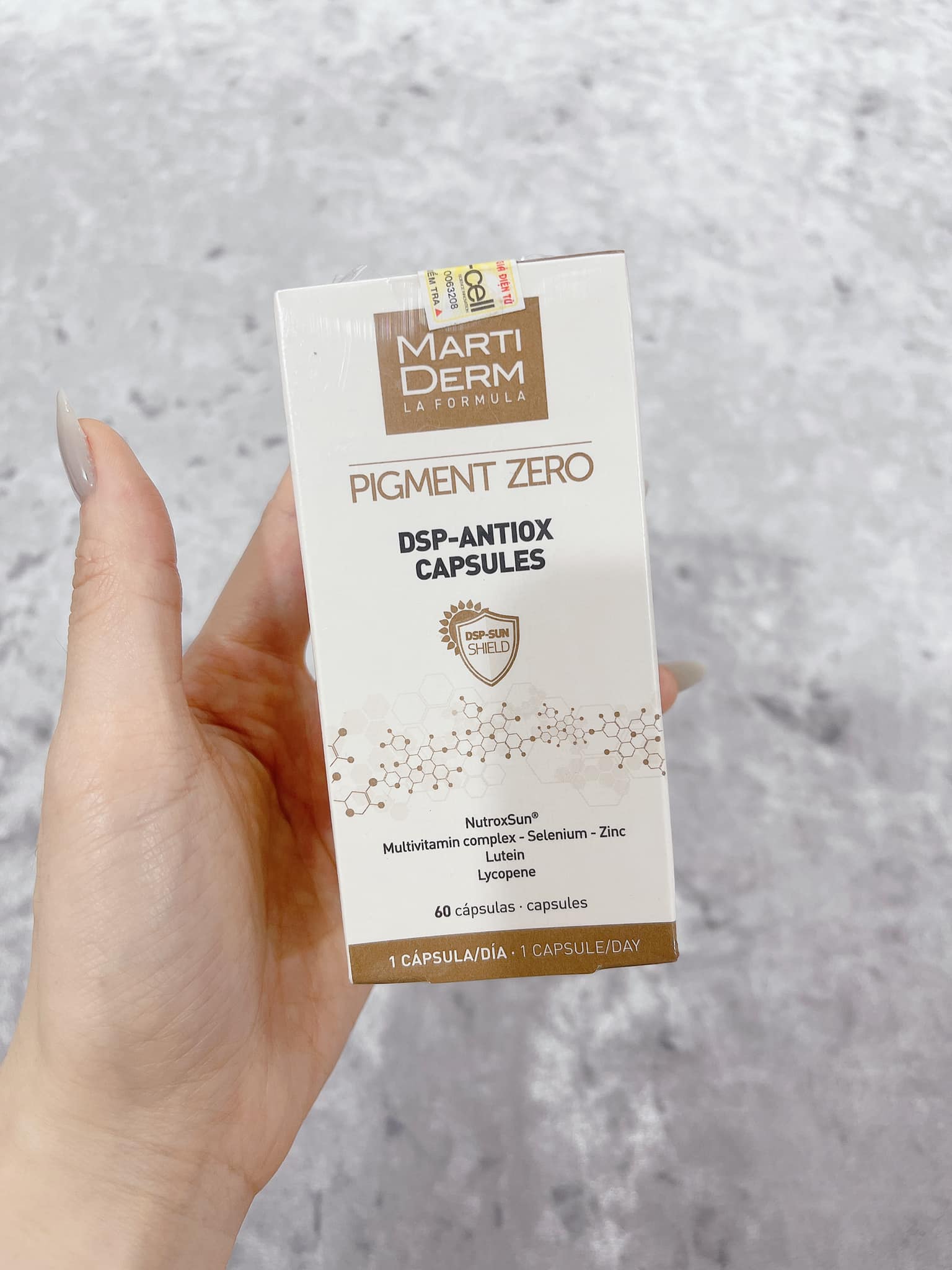 Viên Uống Chống Nắng Sáng Da MartiDerm Pigment Zero DSP Antiox - Giúp Bảo Vệ Da, Ngăn Ngừa Sạm Nám, Tăng Cường Độ Rạng Rỡ 60 Viên