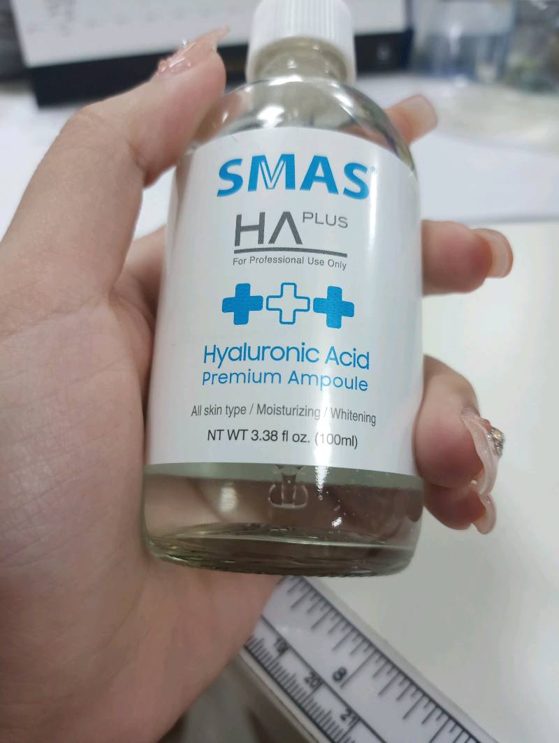 Serum Smas HA Plus 100ml - Dưỡng ẩm sâu và làm sáng da với Hyaluronic Acid - Chăm sóc da mịn màng, căng bóng từ thương hiệu Hàn Quốc
