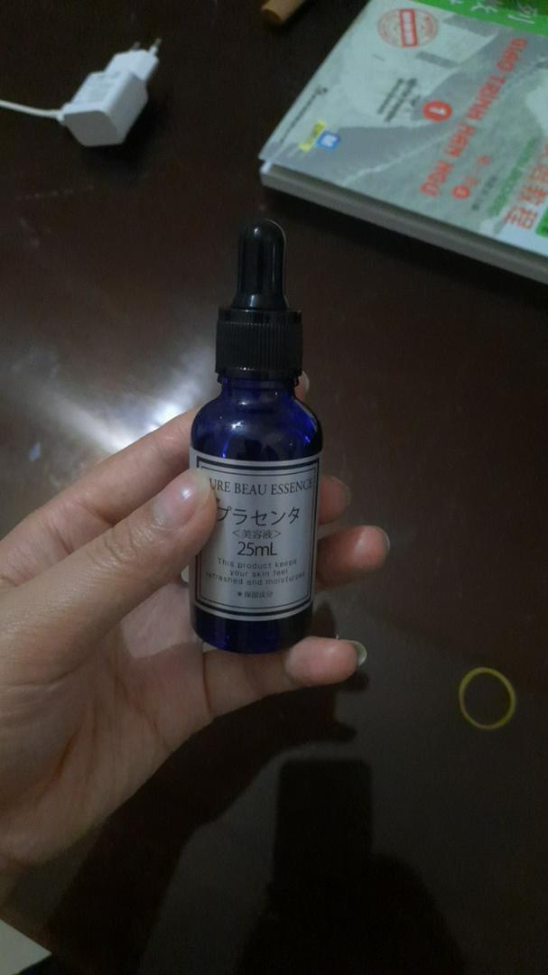 Tinh chất nhau thai Pure Beau Essence Placenta Màu Tím Nhật Bản - Serum Dưỡng Sáng Da, Mờ Thâm Nám, Cấp Ẩm, Chống Lão Hóa 25ml