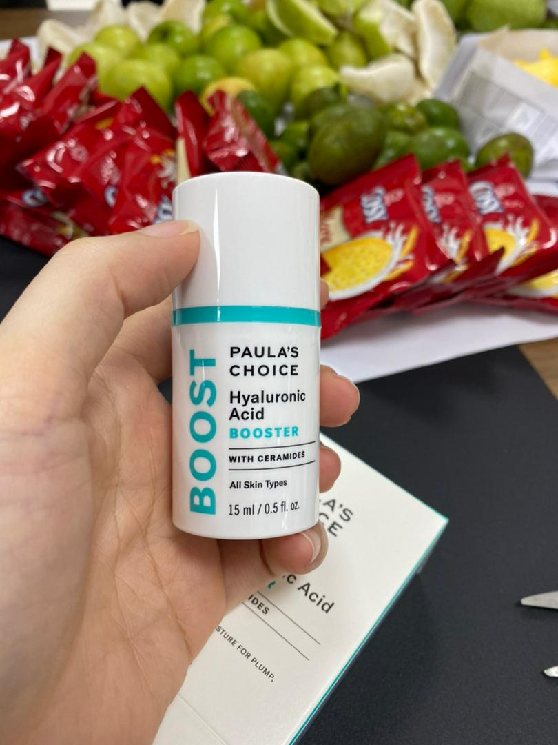 Serum Paula's Choice Hyaluronic Acid Booster 15ml - Hỗ trợ trẻ hóa, làm giảm nếp nhăn và sạm da, cấp ẩm sâu cho làn da tươi trẻ.