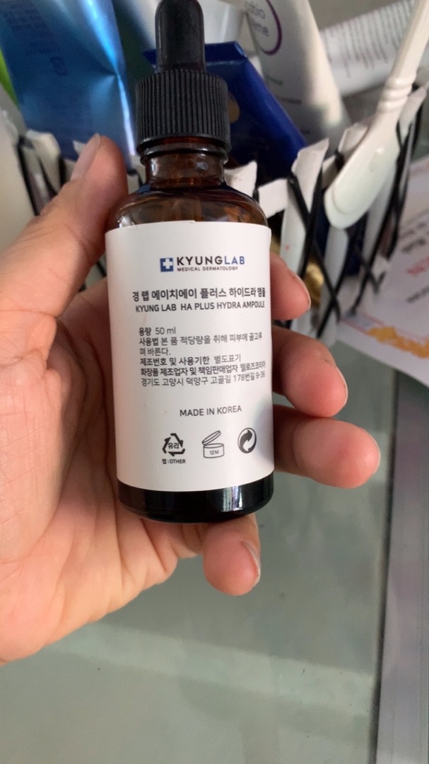 Tinh Chất Hỗ Trợ Căng Bóng Da Kyung Lab HA Plus Hydra Ampoule 50ml - Serum Cấp Nước Phục Hồi Da, Dưỡng Sáng, Chống Oxy Hóa