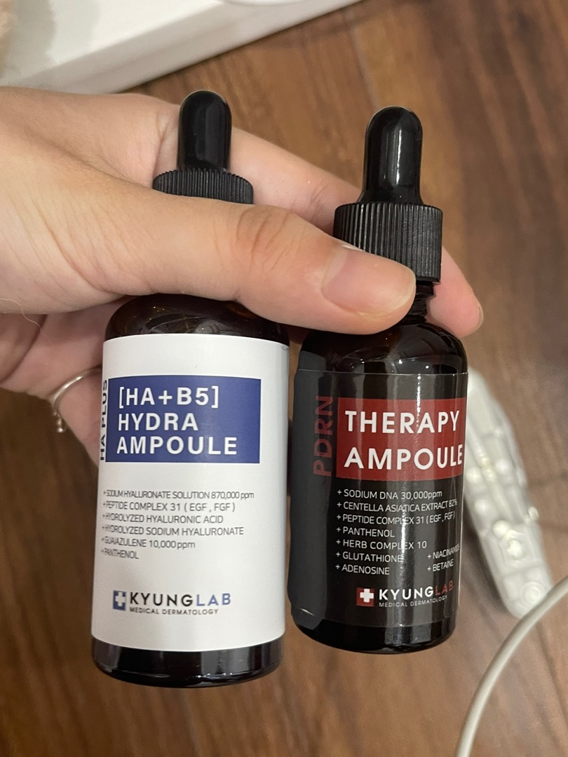 Tinh Chất Hỗ Trợ Căng Bóng Da Kyung Lab HA Plus Hydra Ampoule 50ml - Serum Cấp Nước Phục Hồi Da, Dưỡng Sáng, Chống Oxy Hóa