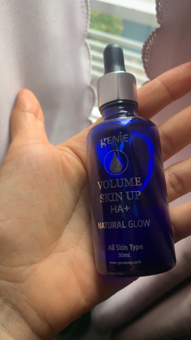 Serum HA Cấp Ẩm Genie Volume Skin Up HA+ Natural Glow - Tinh Chất Dưỡng Ẩm Giúp Da Căng Mịn Hàn Quốc, Phù Hợp Mọi Loại Da