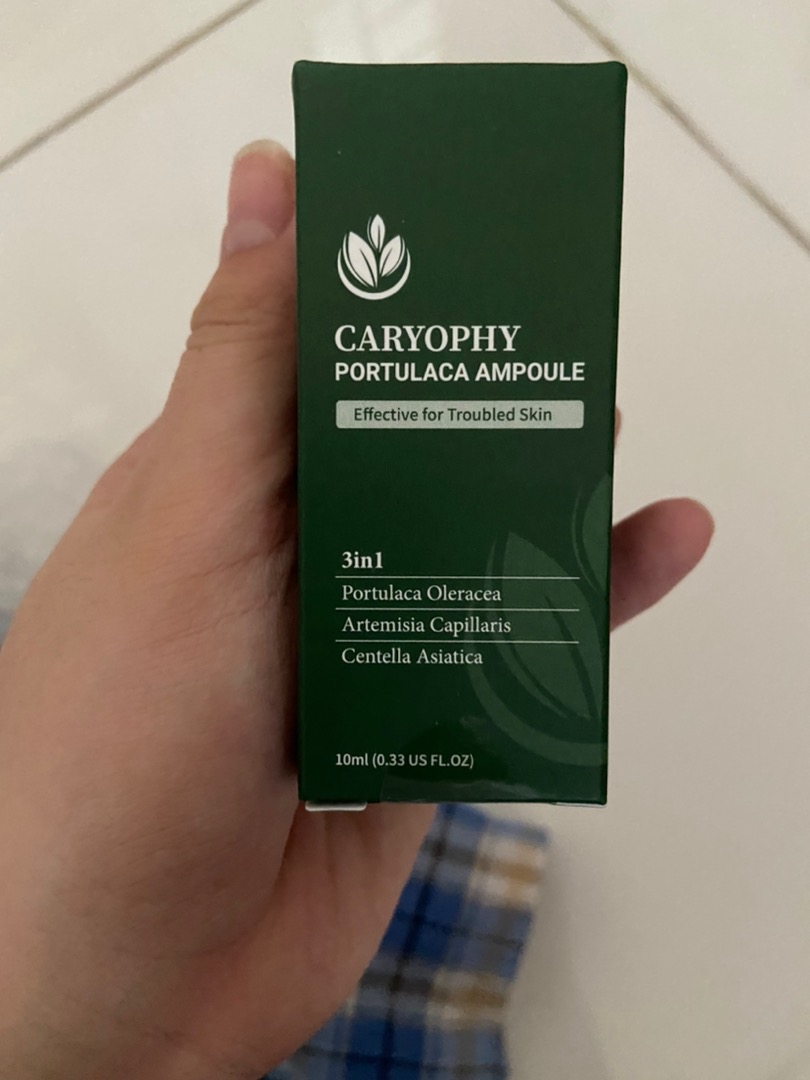 Serum Giảm Mụn và Thâm Caryophy Portulaca Ampoule 10ml - Sản Phẩm Chăm Sóc Da Từ Thiên Nhiên, Hiệu Quả Tức Thì