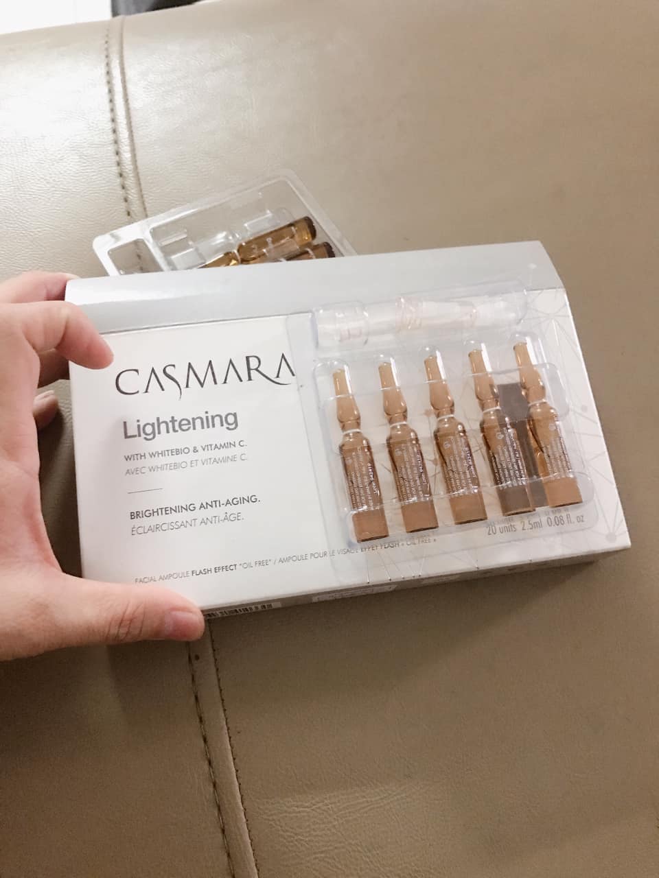 Huyết Thanh Dưỡng Trắng Da Casmara Lightening Ampoule 2.5ml - Serum Làm Sáng Da, Ngăn Ngừa Nám Tàn Nhang, Dưỡng Ẩm Mượt Mà