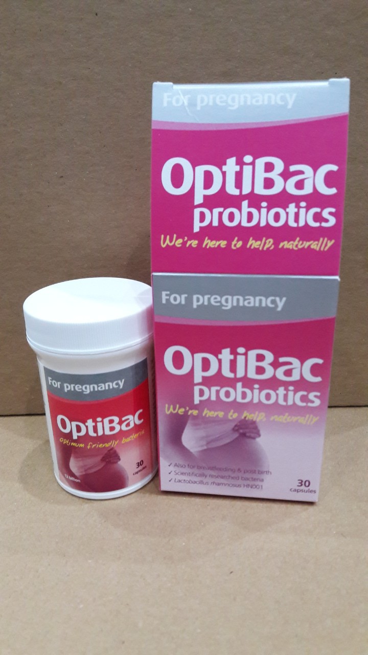 Men vi sinh Optibac cho bà bầu - Hỗ trợ hấp thu dinh dưỡng, tiêu hóa hiệu quả, tăng đề kháng trong thai kỳ - 30 viên chăm sóc sức khỏe mẹ và bé