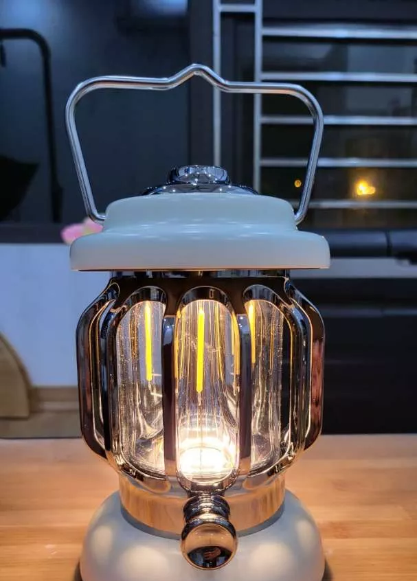 Đèn Cắm Trại Pin Sạc Kiểu Cổ Điển - Đèn Trang Trí Bàn & Treo, Chống Nước IPX4, Dimming Light Mode, Sáng Nhẹ Nhà Và Dã Ngoại