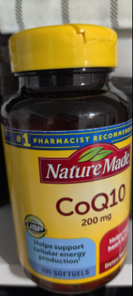 Viên uống hỗ trợ tim mạch CoQ10 Nature Made 200mg - Bổ sung năng lượng, cải thiện sức khỏe tim mạch tự nhiên từ Mỹ