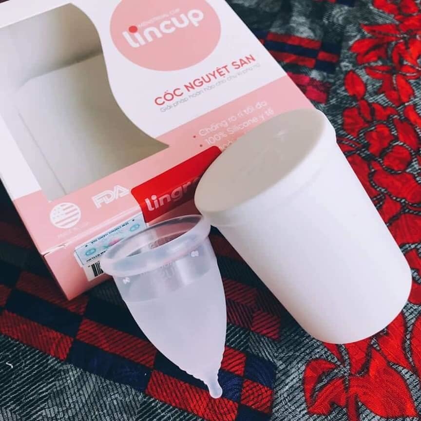 Cốc Nguyệt San Lincup Mỹ - Silicone Y Tế Mềm Mịn, Không Rò Rỉ, Thoải Mái Dành Cho Phụ Nữ Á Đông - Tiết Kiệm Và Bảo Vệ Sức Khỏe