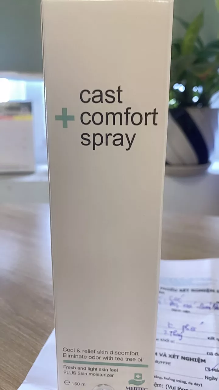Xịt Bó Bột Medtec Cast Comfort Spray 150ml - Khử Mùi, Giảm Ngứa, Ngăn Vi Khuẩn Cho Người Lớn Và Trẻ Em