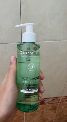 Sữa Rửa Mặt Dermedic Normacne Antibacterial Cleansing 200ml - Giúp Làm Sạch Da Mụn, Kháng Viêm và Dưỡng Ẩm Hiệu Quả