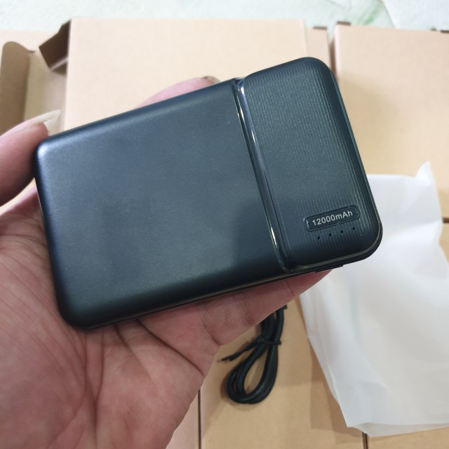Pin Sạc Cho Áo Sưởi Điện 12.000 mAh - Dung Lượng Lớn, 2 Cổng USB, Thích Hợp Mang Theo, Tiện Dụng Trong Mùa Đông