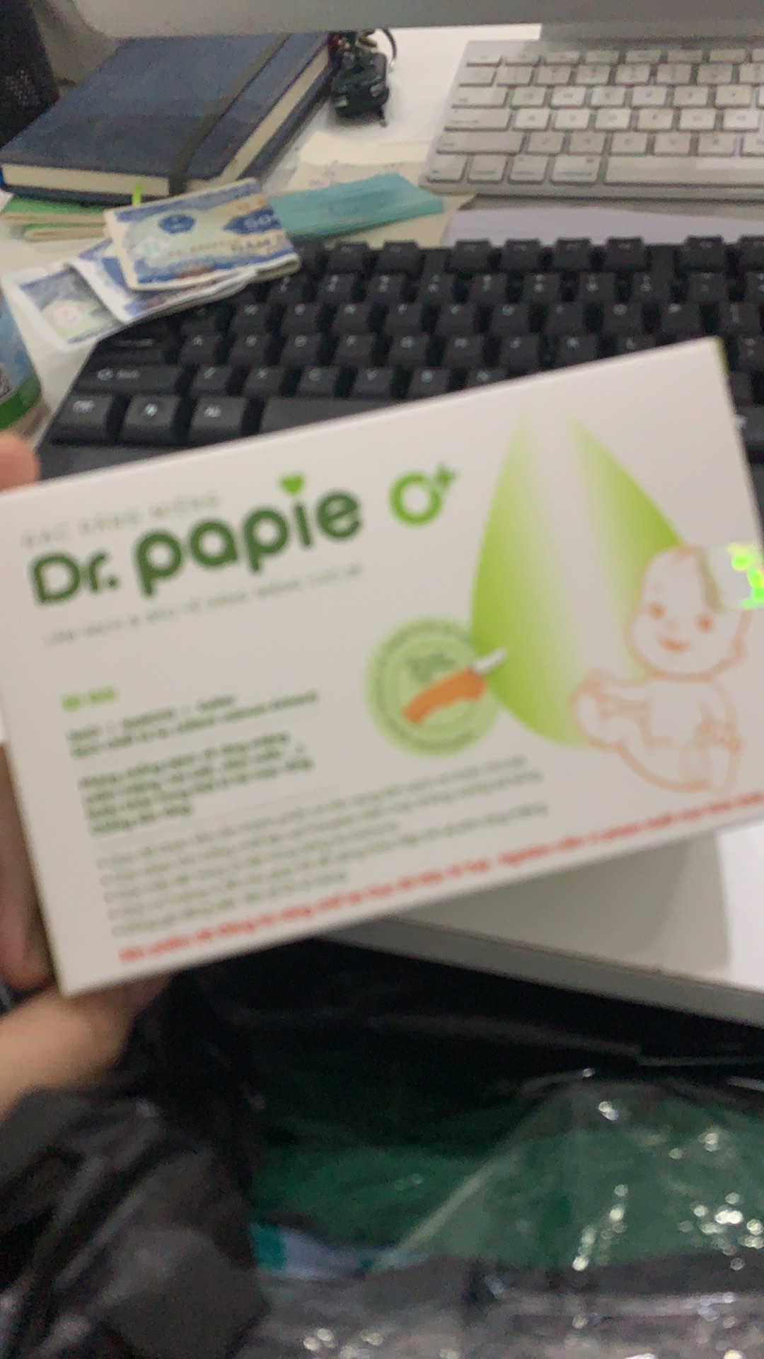 Gạc Răng Miệng Dr.Papie cho Bé - Vệ Sinh Răng Miệng Sơ Sinh, Ngừa Sâu Răng, Tiện Lợi, Hộp 30 Gói
