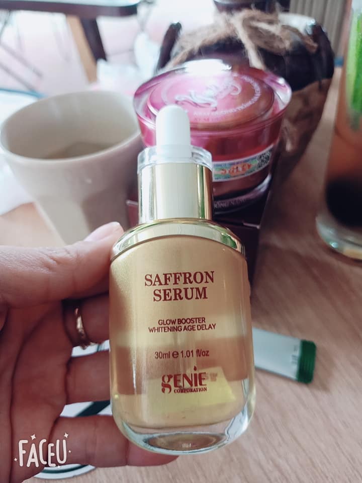 Serum nhụy hoa nghệ tây Genie Saffron Glow Booster 30ml - Dưỡng trắng, mờ nám, ngăn lão hóa cho mọi loại da