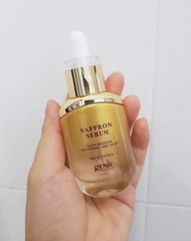 Serum nhụy hoa nghệ tây Genie Saffron Glow Booster 30ml - Dưỡng trắng, mờ nám, ngăn lão hóa cho mọi loại da