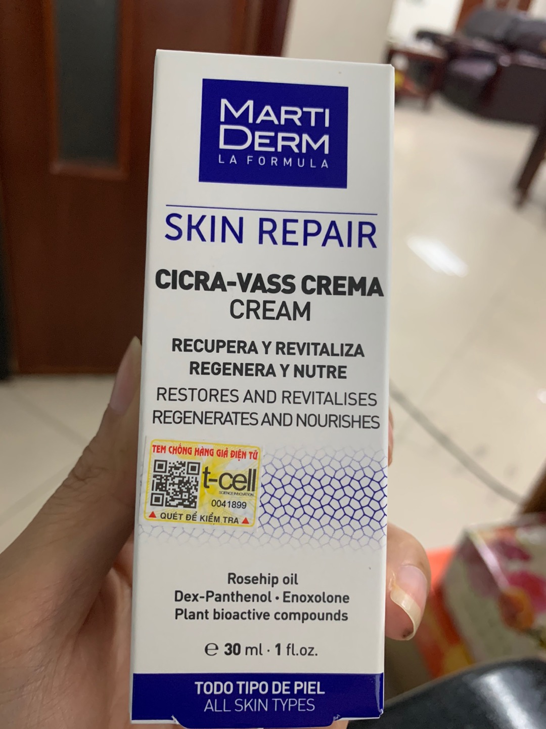 Kem Dưỡng Phục Hồi Da MartiDerm Skin Repair Cicra Vass Cream 30ml - Dưỡng Ẩm, Tái Tạo Da Nhạy Cảm, Giảm Kích Ứng, Chăm Sóc Toàn Diện