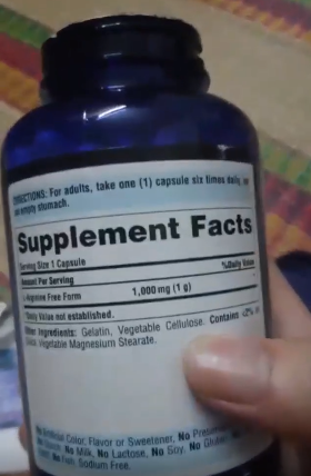 Viên uống giải độc gan Puritan's Pride L-Arginine 1000mg - Hỗ trợ sức khỏe gan, tăng cường chức năng cơ thể, 100 viên Mỹ