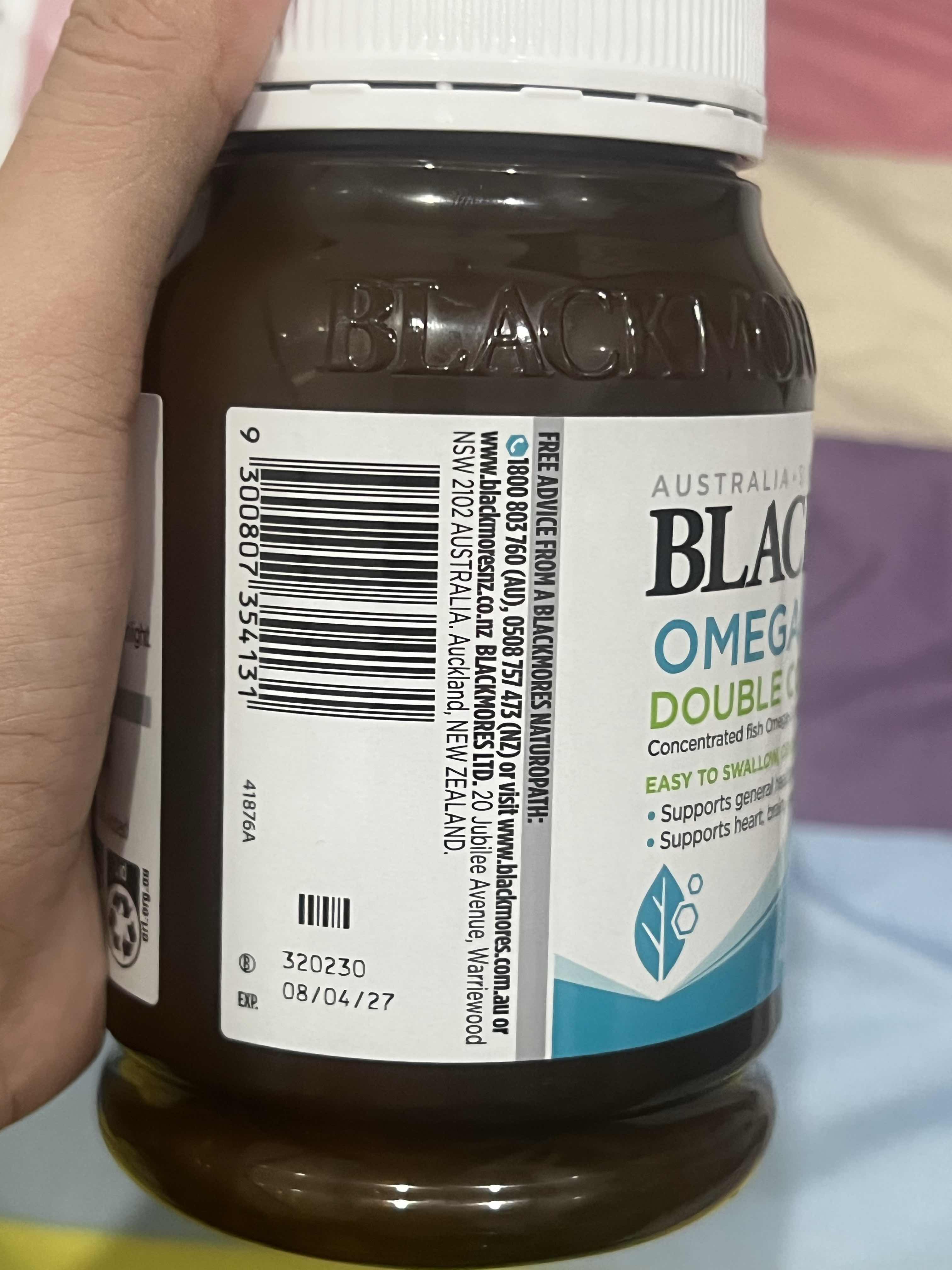 Dầu Cá Blackmores Omega Mini Double Concentrate 400 Viên 