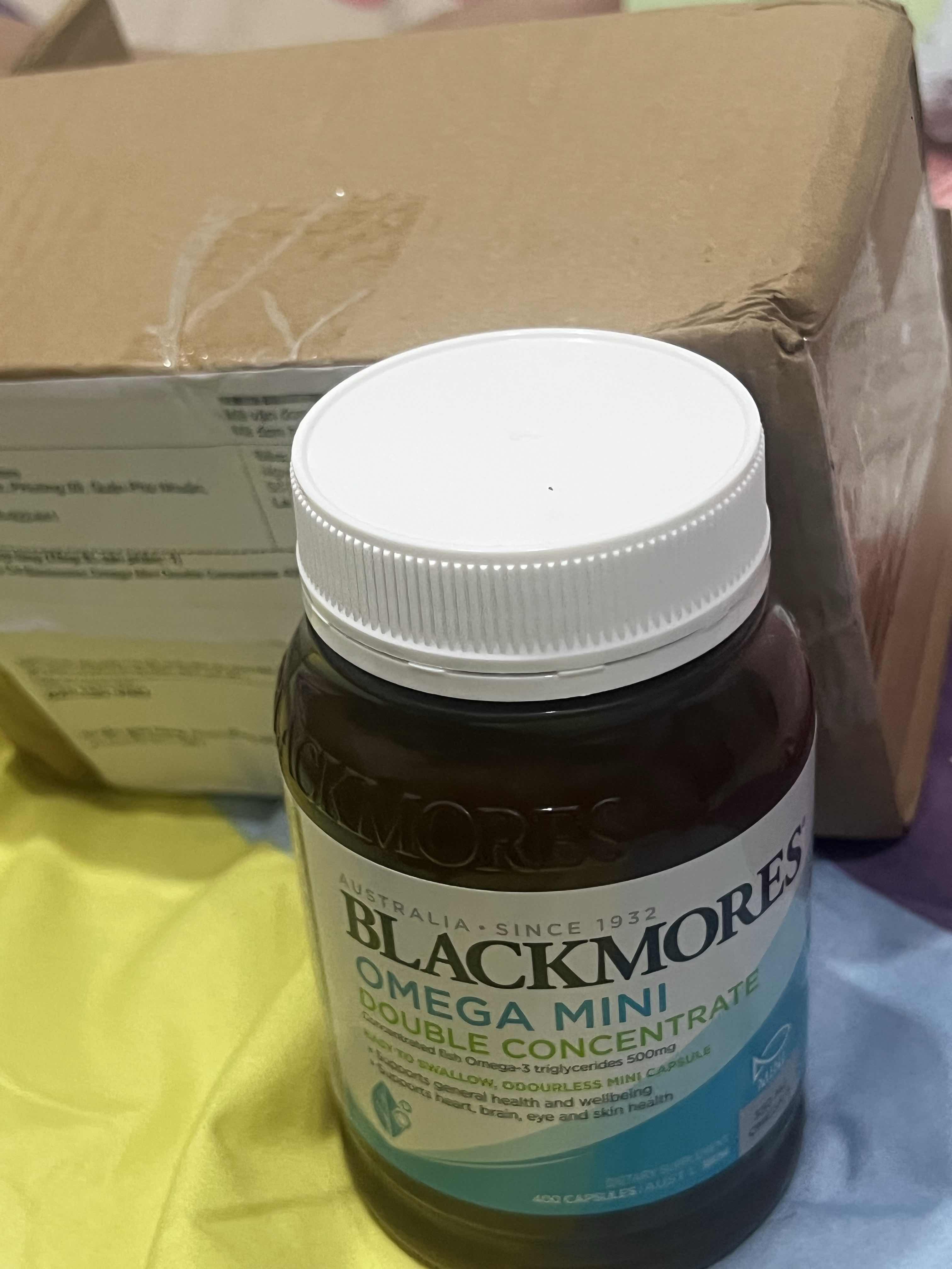 Dầu Cá Blackmores Omega Mini Double Concentrate 400 Viên 