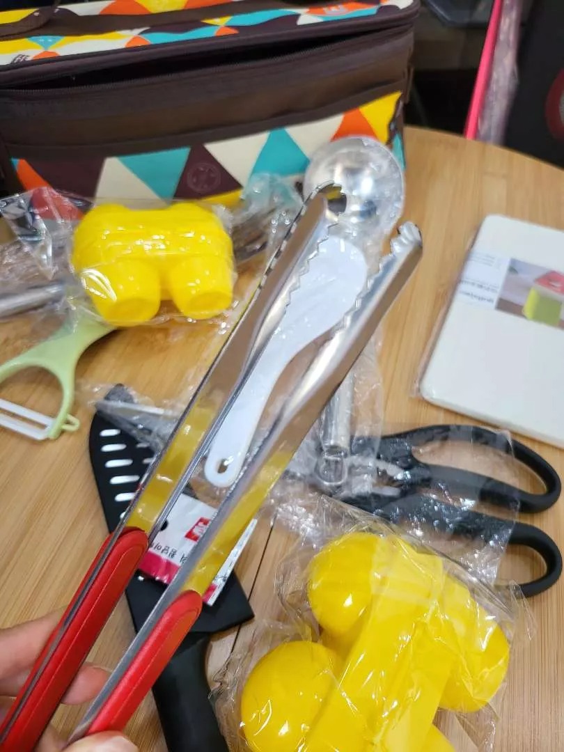 Bộ 11 Món Dụng Cụ Nấu Ăn Du Lịch CLS Kèm Túi Đựng Thổ Cẩm - Đồ Dùng Cắm Trại Tiện Lợi, Chất Lượng Cao