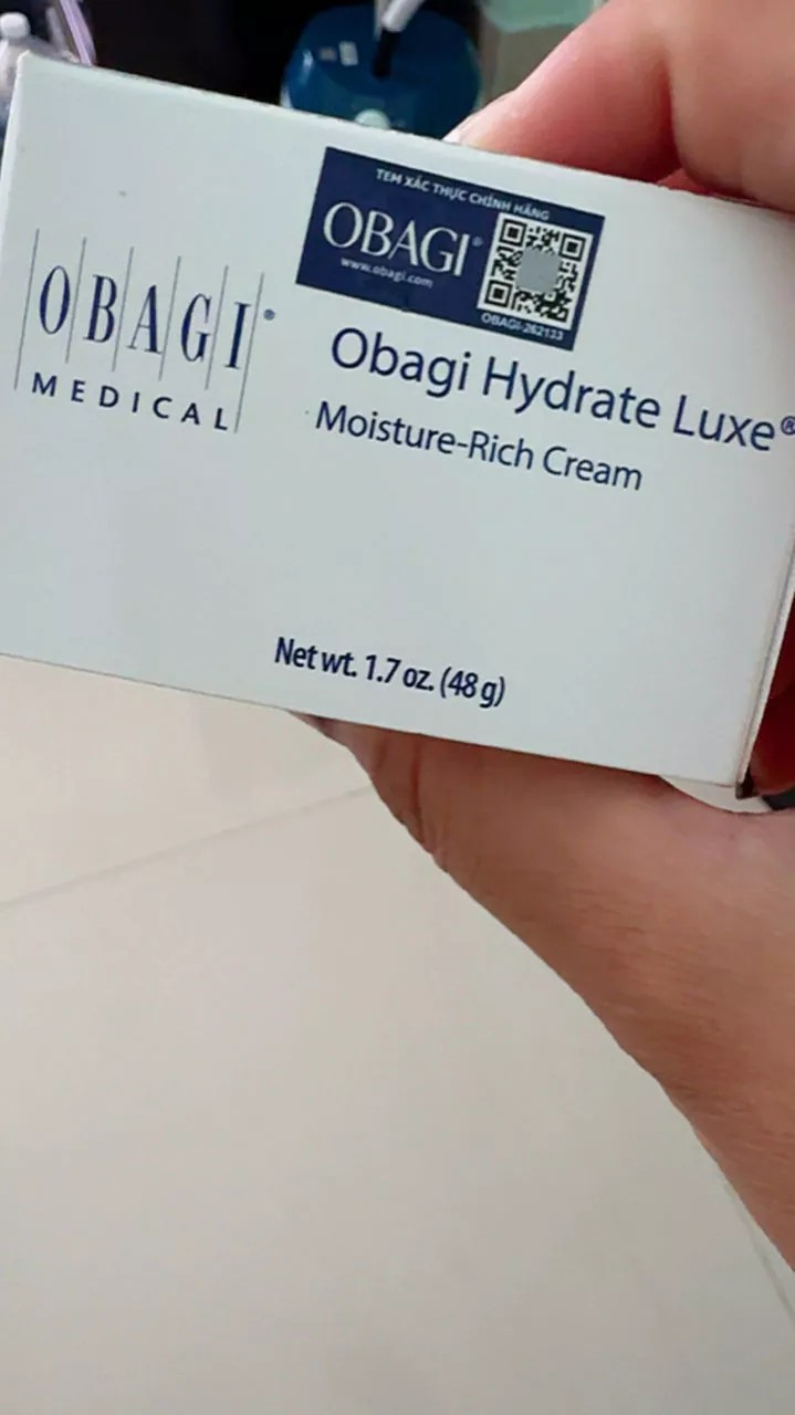Kem Dưỡng Ẩm Obagi Hydrate Luxe - Kem Giàu Dưỡng Chất Giữ Ẩm Lâu Dài, Phục Hồi Da Khô, Nếp Nhăn và Lão Hóa