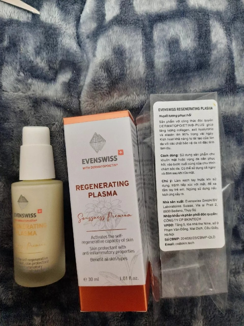 Serum Dưỡng Ẩm Phục Hồi Evenswiss Regenerating Plasma 50ml - Giúp Tái Tạo Da, Khôi Phục Chắc Khỏe, Chống Lão Hóa, Dưỡng Ẩm Tối Đa