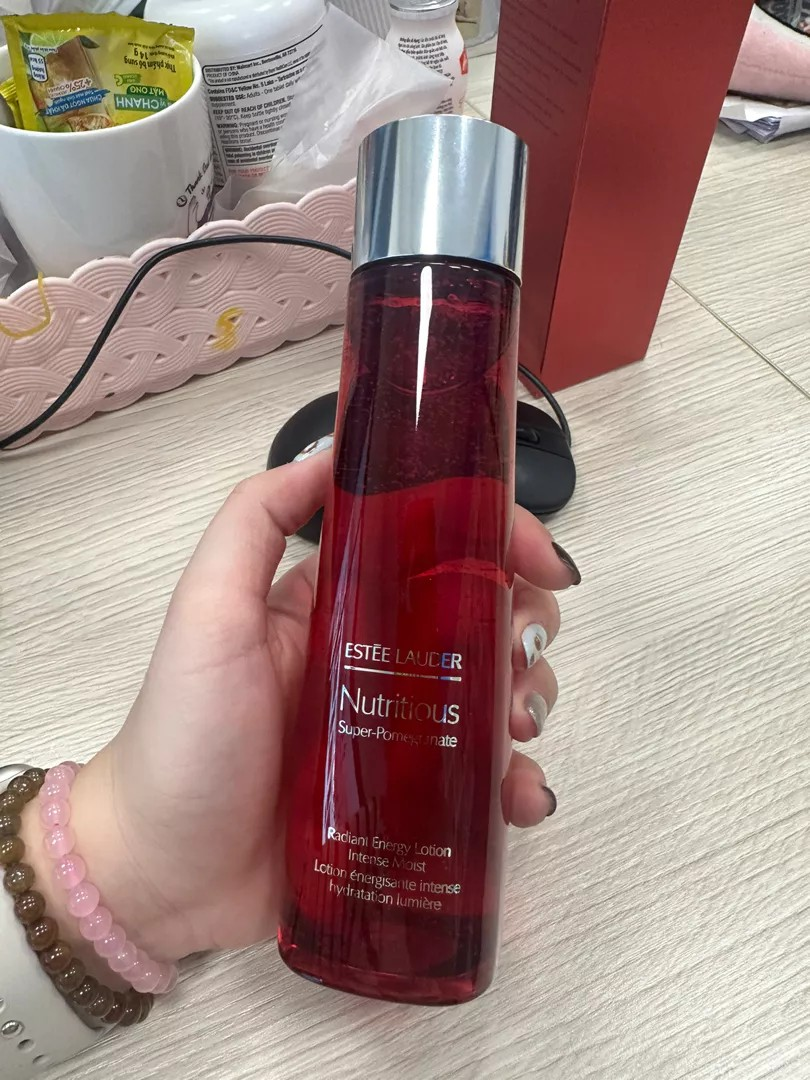 Nước Thần Estée Lauder Nutritious Super-Pomegranate 200ml - Lotion Nước Hoa Hồng Chăm Sóc Da Sáng Khỏe, Phù Hợp Mọi Loại Da