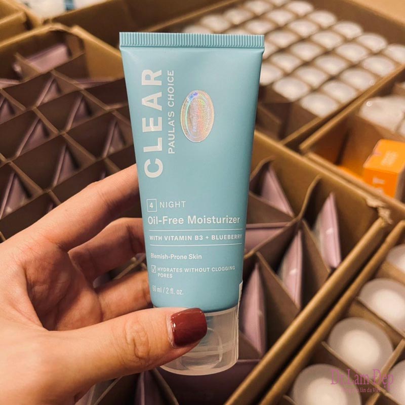 Kem Dưỡng Ẩm Ban Đêm Da Mụn Paula’s Choice Clear Oil-Free Moisturizer 60ml - An Toàn, Không Dầu, Cấp Ẩm Hiệu Quả Cho Da Mụn