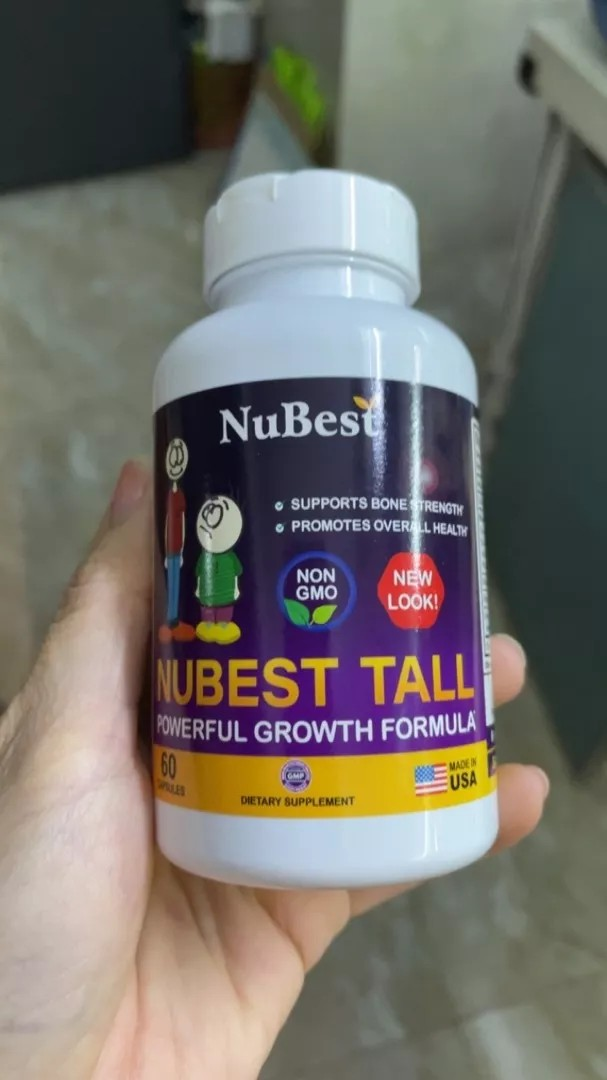 Viên Uống NuBest Tall Tăng Chiều Cao Tối Đa - Hỗ Trợ Phát Triển Chiều Cao và Sức Khỏe Trí Não Cho Trẻ Em và Thanh Thiếu Niên