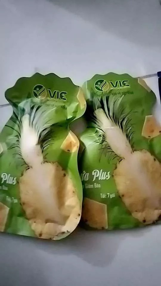 Kẹo dứa Plus giảm cân VIC organic, hỗ trợ giảm mỡ