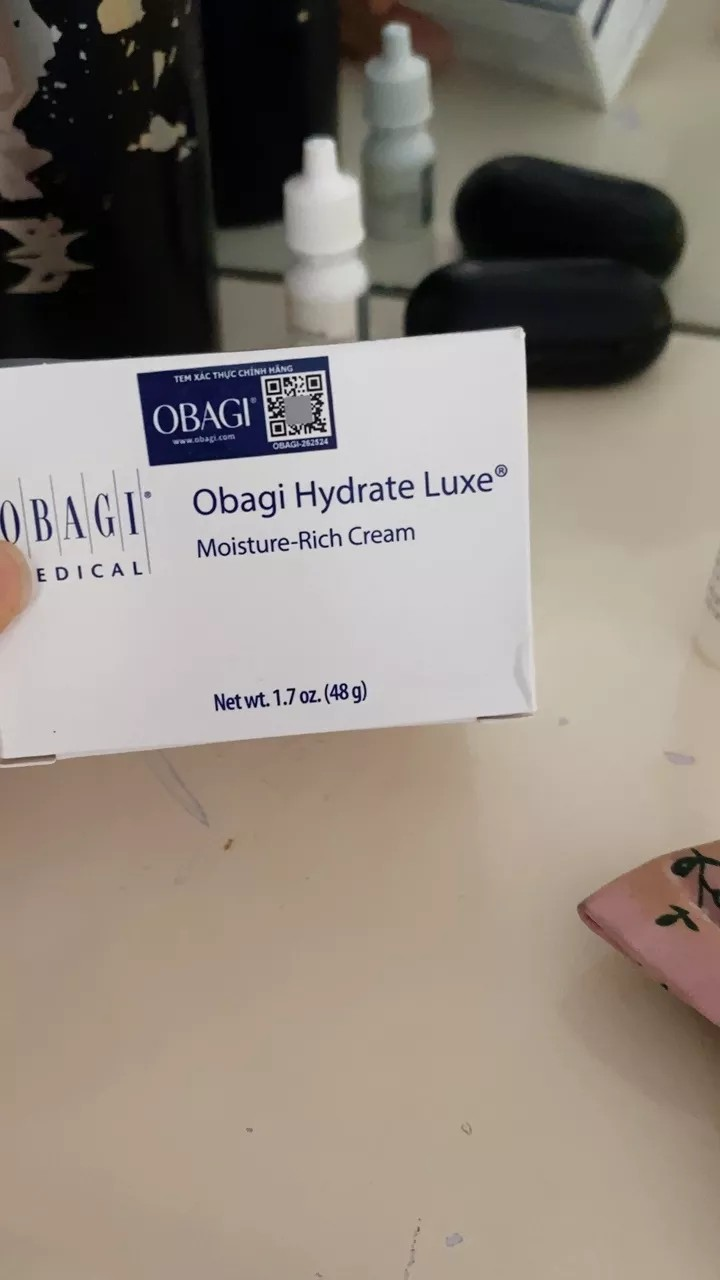 Kem Dưỡng Ẩm Obagi Hydrate Luxe - Kem Giàu Dưỡng Chất Giữ Ẩm Lâu Dài, Phục Hồi Da Khô, Nếp Nhăn và Lão Hóa