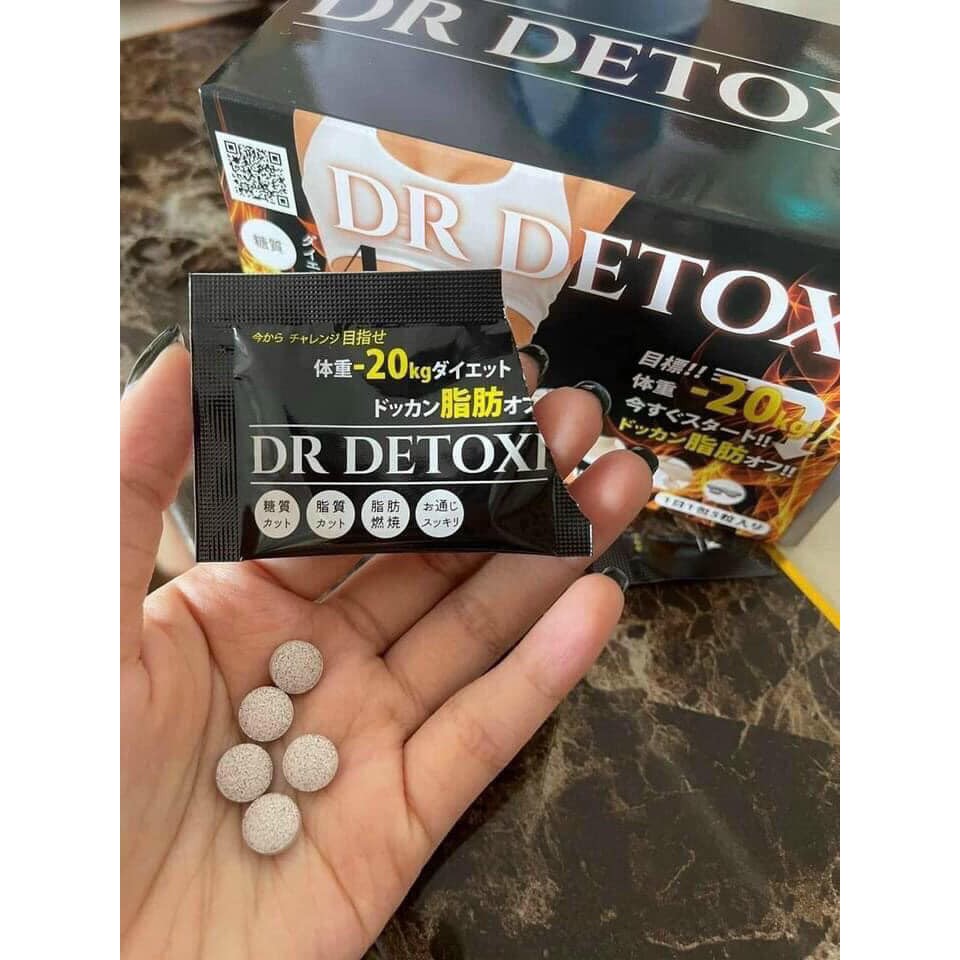 Viên uống giảm cân Dr Detoxi 4D Nhật Bản - Hỗ trợ đốt cháy mỡ thừa, thanh lọc cơ thể và giảm cảm giác thèm ăn hiệu quả.