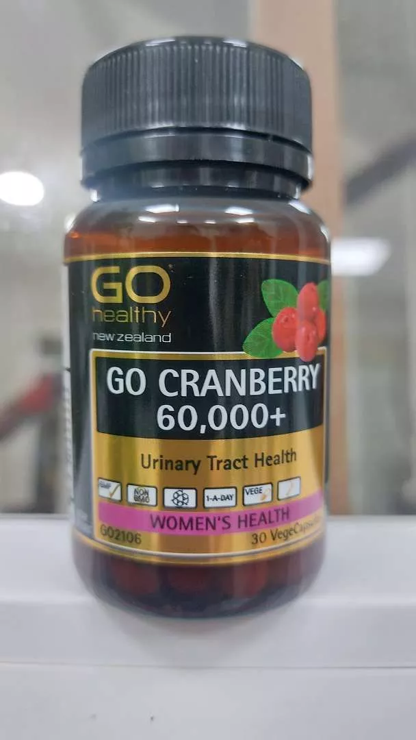Viên uống Go Cranberry 60,000 hỗ trợ tiết niệu - Giải pháp cho phụ nữ, 30 viên, xuất xứ New Zealand